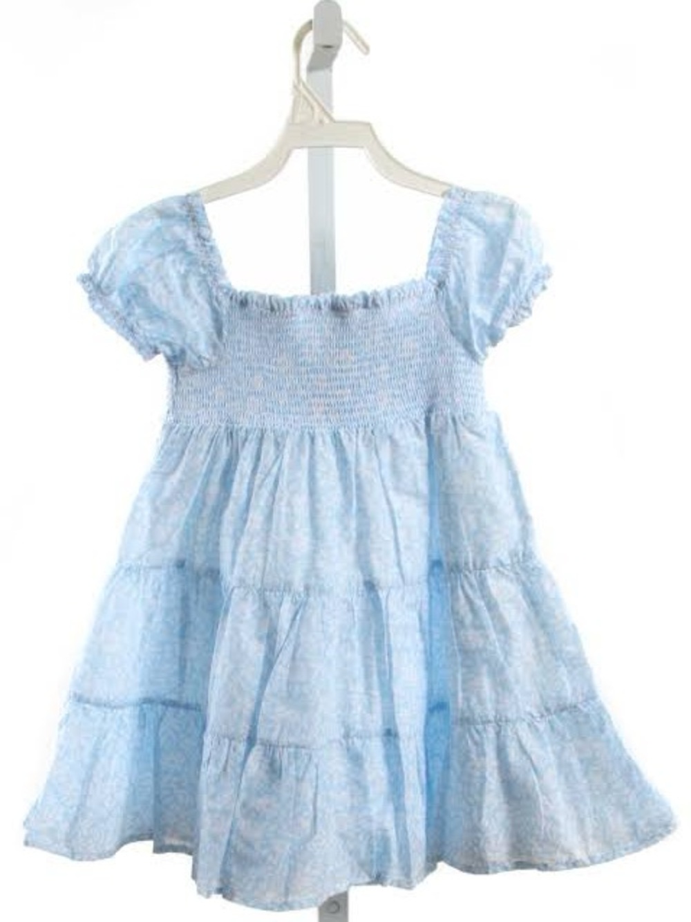 JOIE LT BLUE FLORAL SMOCKED DRESS 4T